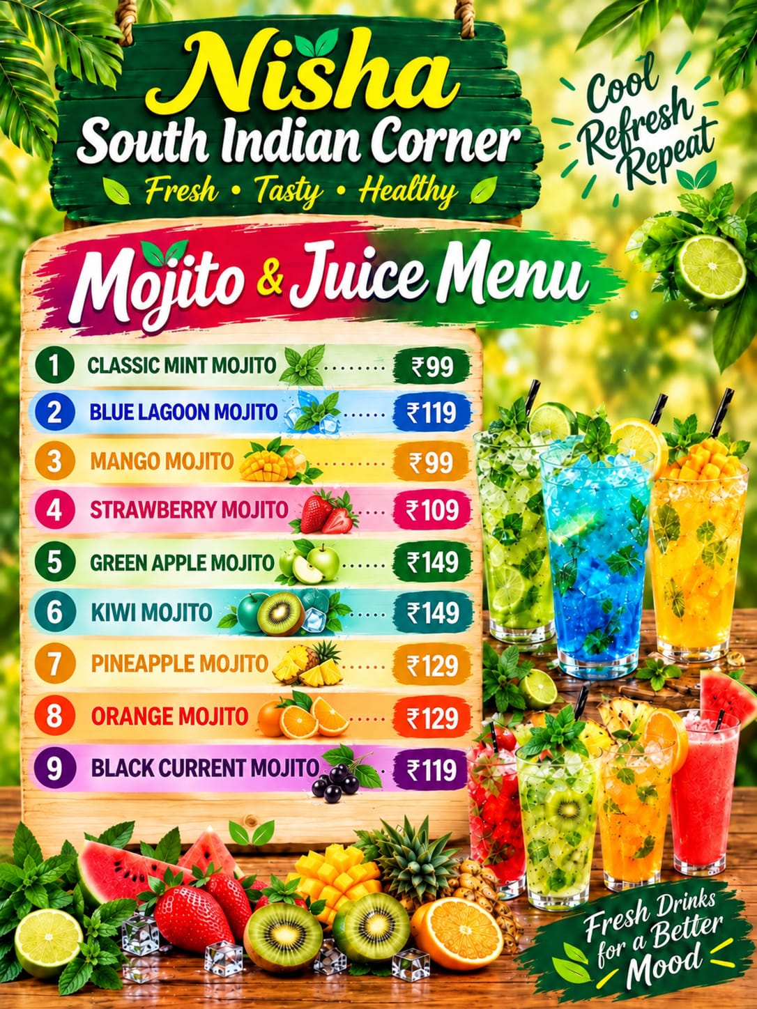 Mojitos & Refreshing Drinks